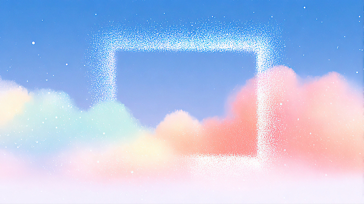 JPG 구름 디자인 분홍색 컬러 백그라운드 일러스트 자연 하늘 프레임 풍경 파란색 평화 꿈 그림 조화 소프트 창의성 환상 국내일러스트 AI일러스트 AI콘텐츠 자연요소 컨셉 생태계 파일형식