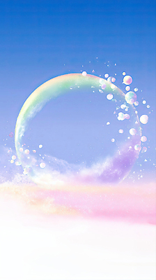 JPG 구름 그릇 컬러 무지개 일러스트 자연 하늘 밝음 풍경 물방울 투명 비눗방울 조화 뷰티풀 소프트 환상 국내일러스트 AI일러스트 AI콘텐츠 자연요소 식기 컨셉 생태계 파일형식