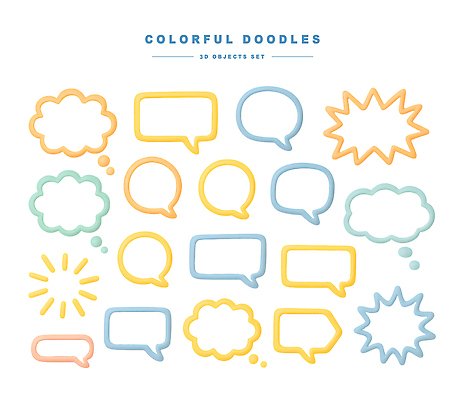 모양 PSD 아이콘 디자인 컬러 말풍선 생각 대화 일상 그래픽 3D아이콘 다양 표현 상상력 창의성 다수 말하기 라이프 파일형식