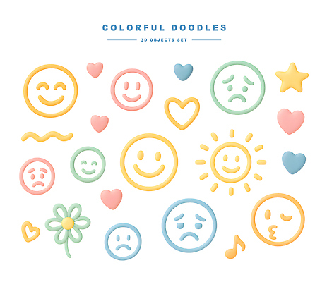 PSD 아이콘 디자인 꽃 행복 감정 별 웃음 장식 3D아이콘 컬러풀 슬픔 하트 심볼 그림 감동 손그림 이모티콘 자연요소 모양 식물 컬러 표정 파일형식
