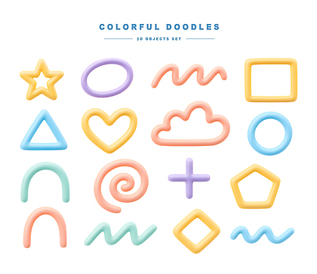 모양 PSD 아이콘 디자인 예술 컬러 패턴 곡선 도안 3D아이콘 3D 다양 부드러움 천연 창의력 아기자기 선 다수 컨셉 무늬 감각 디지털합성 파일형식