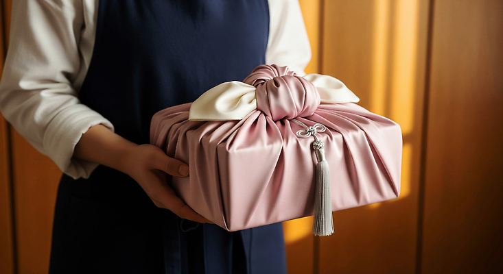 JPG 편집이미지 전통 문화 분홍색 포장 기념 선물 사람 생활 상자 추석 흰색 보자기 뷰티풀 순간 추석선물 의료성형뷰티 편집실사 AI포토 AI인물포토 AI콘텐츠 명절 컬러 CG 파일형식 천_직물 명절선물