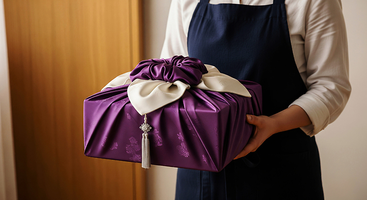 JPG 편집이미지 전통 손 기념일 포장 선물 사람 이벤트 장식 추석 보라색 보자기 주름 수공예 정성 추석선물 의료성형뷰티 편집실사 AI포토 AI인물포토 AI콘텐츠 명절 컬러 신체부위 공예 CG 파일형식 천_직물 명절선물