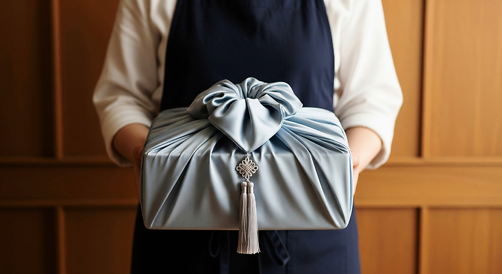 JPG 편집이미지 전통 손 리본 문화 포장 한국 선물 이벤트 파란색 추석 보자기 고급 우아함 천 장면 부드러움 추석선물 의료성형뷰티 편집실사 AI포토 AI인물포토 AI콘텐츠 명절 아시아 컬러 컨셉 신체부위 직물 감각 CG 파일형식 천_직물 명절선물