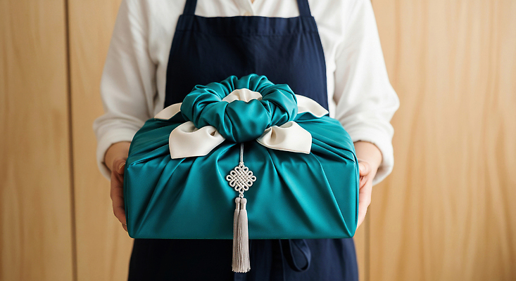 주간 명절 아시아 컬러 컨셉 선물 신체부위 추석 CG 파일형식 천_직물 명절선물 AI포토 AI콘텐츠 포장 한국 전통 파란색 아침 손 문화 축하 정성 리본 핸드메이드 JPG 편집이미지 편집실사 의료성형뷰티 보자기 추석선물 AI인물포토