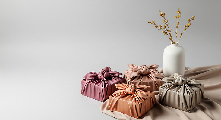 JPG 편집이미지 디자인 꽃 컬러 포장 탁자 관리 선물포장 선물 장식 추석 꽃병 흰색 보자기 천 배열 부드러움 추석선물 편집실사 AI포토 AI콘텐츠 식물 명절 가구 직물 감각 CG 파일형식 천_직물 명절선물