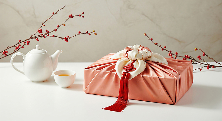 JPG 편집이미지 전통 분홍색 백그라운드 탁자 한국 선물 장식 추석 보자기 우아함 차 찻잔 한복 찻주전자 오브젝트 추석선물 편집실사 AI포토 AI콘텐츠 한국전통 명절 아시아 음료 컬러 가구 컨셉 주전자 잔 전통의상 CG 파일형식 천_직물 명절선물