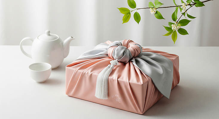 JPG 편집이미지 전통 디자인 분홍색 나비 포장 탁자 한국 선물 추석 보자기 차 편안함 찻주전자 오브젝트 추석선물 편집실사 AI포토 AI콘텐츠 명절 아시아 음료 컬러 가구 곤충 주전자 감각 CG 파일형식 천_직물 명절선물