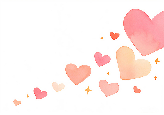 JPG 디자인 행복 감정 예술 컬러 백그라운드 일러스트 추상 따뜻함 사랑 그래픽 기쁨 하트 표현 감각 번짐 부드러움 관심 뷰티풀 창의성 국내일러스트 AI일러스트 AI콘텐츠 모양 무늬 파일형식 효과