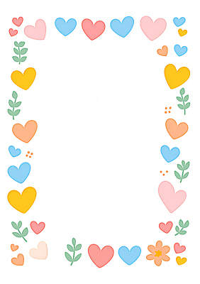 JPG 디자인 꽃 감정 컬러 백그라운드 일러스트 프레임 따뜻함 사랑 장식 디지털 공백 하트 표현 그림 감성 개성 창의성 국내일러스트 AI일러스트 AI콘텐츠 모양 식물 컨셉 파일형식