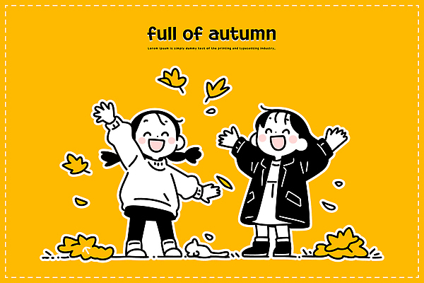 행복 여유 어린이 백그라운드 일러스트 가족 모션 자연 놀이 나뭇잎 웃음 친구 소풍 노란색 놀이방 기쁨 자유 가을 놀이터 즐거움 국내일러스트 AI파일 계절 감정 컬러 컨셉 잎 관계 표정 사람 야외활동 생태계 파일형식 벡터