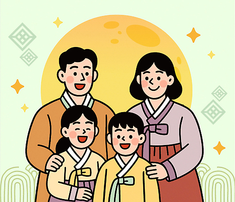 전통 디자인 명절 행복 문화 일러스트 가족 기념 한국 따뜻함 미소 평화 추석 귀여움 촬영 자신감 한복 소중 즐거움 환영 조화 세대 국내일러스트 AI파일 한국전통 기념일 감정 아시아 컨셉 관계 표정 전통의상 파일형식 벡터