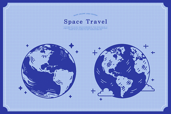 구름 디자인 별 지구 여행 백그라운드 일러스트 파란색 우주 원형 그림 우주여행 상상력 창의력 국내일러스트 AI파일 자연요소 도형 컬러 파일형식 벡터