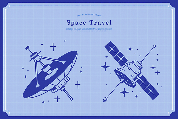 별 과학 여행 일러스트 통신 기술 우주 행성 인공위성 신비 우주선 우주과학 탐사 우주탐험 국내일러스트 AI파일 자연요소 컨셉 파일형식 벡터