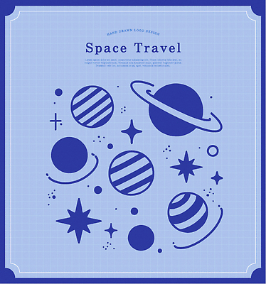 디자인 별 일러스트 파란색 우주 행성 탐험 신비 그림 은하수 우주여행 상상력 창의력 국내일러스트 AI파일 자연요소 컬러 여행 컨셉 자연 파일형식 벡터