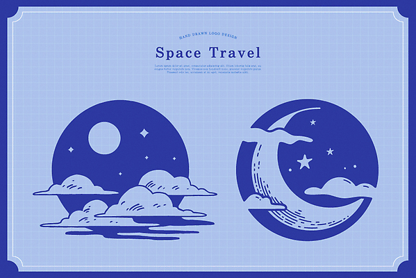 디자인 별 예술 컬러 여행 일러스트 상상 하늘 수채화 우주 꿈 달 편안함 창의성 국내일러스트 AI파일 자연요소 감각 파일형식 벡터