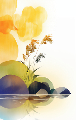 JPG 디자인 호수 예술 컬러 일러스트 자연 생명 수채화 풍경 평화 노을 일몰 터치 시간 그림 감성 조화 뷰티풀 접착풀 차분 국내일러스트 AI일러스트 AI콘텐츠 자연요소 컨셉 문구용품 풀_접착제 생태계 파일형식