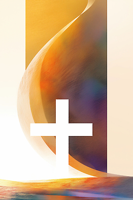 JPG 모양 디자인 기독교 예술 상징 컬러 백그라운드 십자가 일러스트 추상 따뜻함 빛 표현 모던 감성 조화 색감 국내일러스트 AI일러스트 AI콘텐츠 종교 컨셉 무늬 파일형식