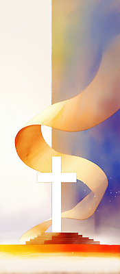 JPG 디자인 감정 리본 기독교 종교 예술 상징 십자가 일러스트 평화 표현 영혼 조화 뷰티풀 색감 영감 국내일러스트 AI일러스트 AI콘텐츠 컨셉 파일형식