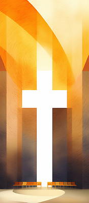 JPG 디자인 기독교 종교 예술 상징 십자가 의자 일러스트 따뜻함 내부 빛 교회 평화 공간 구출 찬송가 모던 그림 예배 색감 국내일러스트 AI일러스트 AI콘텐츠 가구 컨셉 노래 종교건축 건물 도움 파일형식