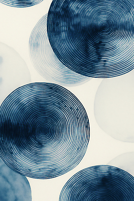 JPG 디자인 예술 컬러 백그라운드 패턴 일러스트 추상 그래픽 파란색 흰색 원형 모던 질감 감성 조화 스타일 국내일러스트 AI일러스트 AI콘텐츠 도형 컨셉 무늬 파일형식