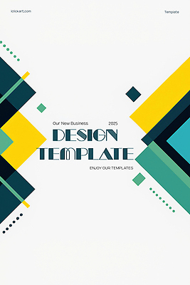 PSD 편집이미지 디자인 컬러 비즈니스 안내 그래픽 디지털 자료 계획 기하학 활용 2025년 이미지편집 컨셉 무늬 연도 파일형식