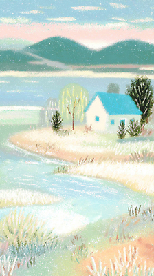 JPG 나무 계절 호수 물결 컬러 일러스트 자연 하늘 휴식 산 주택 풍경 초원 일상 평화 출발 조용 뷰티풀 접착풀 차분 국내일러스트 AI일러스트 AI콘텐츠 식물 컨셉 문구용품 건물 라이프 풀_접착제 생태계 파일형식