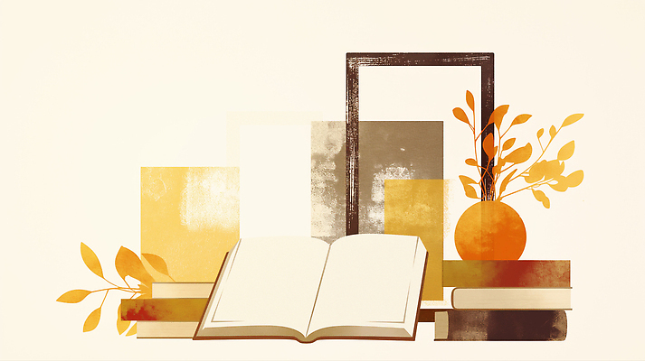 JPG 식물 디자인 예술 컬러 백그라운드 일러스트 자연 휴식 일상 장식 책 독서 공백 공간 작업 분위기 편안함 오브젝트 감성 창의성 국내일러스트 AI일러스트 AI콘텐츠 컨셉 라이프 감각 생태계 파일형식