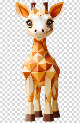 편집이미지 컬러 패턴 장식 조형물 모형 귀여움 삼각형 기린 모던 그림 PNG 디지털아트 도형 컨셉 무늬 포유류 미술 파일형식
