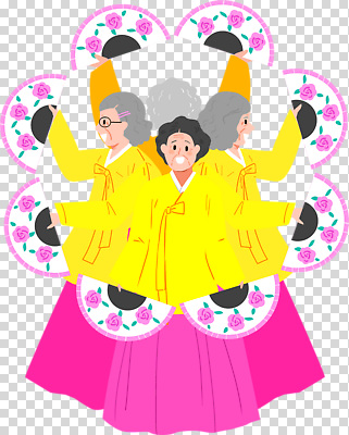 편집이미지 전통 옷 문화 예술 컬러 노래 한국 장식 공연 댄서 춤 화려 조화 PNG 뷰티풀 직업 아시아 음악 컨셉 문화예술 이벤트 파일형식