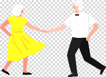 편집이미지 노년 행복 포즈 밝음 사랑 웃음 손잡기 노부부 활발 춤 즐거움 PNG 순간 부부 감정 컨셉 모션 문화예술 표정 성인 파일형식