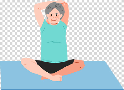 편집이미지 웰빙 노년 신체 요가 모션 건강 운동 운동기구 스트레칭 매트 유연 PNG 성인 헬스 파일형식