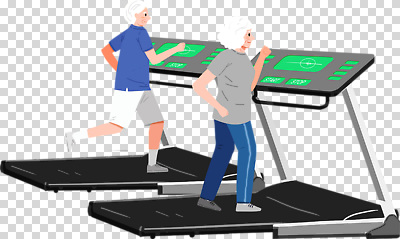 편집이미지 라이프스타일 노년 행복 모션 건강 일상 달리기 운동 헬스 힘 활발 헬스장 PNG 유산소운동 트레드밀 노화 감정 컨셉 성인 라이프 생활 런닝머신 파일형식