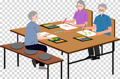 편집이미지 노년 컬러 모션 탁자 색연필 미술 취미 색칠 그룹 즐거움 그림 노인복지 PNG 창의성 감정 가구 문화예술 학용품 성인 복지 파일형식