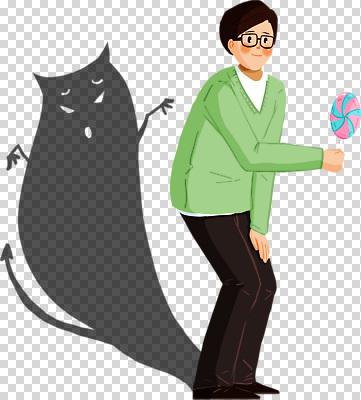 편집이미지 캐릭터 남자 동화 아이디어 그림자 유머 신비 풍선 PNG 몬스터 상상력 창의력 환상 감정 컨셉 사람 파일형식