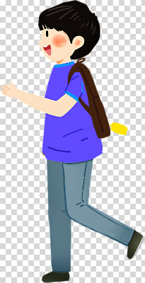 편집이미지 캐릭터 어린이 티셔츠 가방 학교 모션 미소 소년 햇빛 걷기 청바지 즐거움 PNG 잡화 교육 남자 감정 셔츠 바지 표정 사람 태양 파일형식