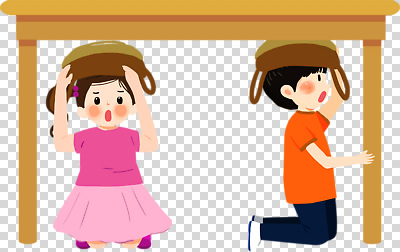 편집이미지 모자 교육 어린이 모션 탁자 안전 보호 위험 집중 연습 준비 안전교육 PNG 지진 잡화 가구 컨셉 사람 자연재해 파일형식