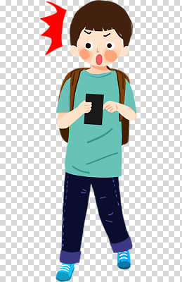 편집이미지 학생 감정 어린이 백그라운드 티셔츠 가방 기술 표정 일상 스마트폰 놀람 청바지 체크무늬 청록색 PNG 잡화 컬러 셔츠 무늬 바지 사람 라이프 핸드폰 스마트기기 파일형식