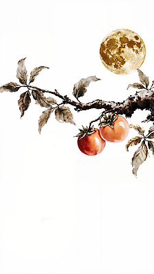 JPG 열매 과일 일러스트 자연 가지 주택 실내 감 풍경 농작물 평화 정원 수확 가을 나뭇가지 시골 밤 달빛 뷰티풀 국내일러스트 AI일러스트 AI콘텐츠 나무 식물 계절 컨셉 농업 채소 내부 건물 견과류 달 생태계 파일형식