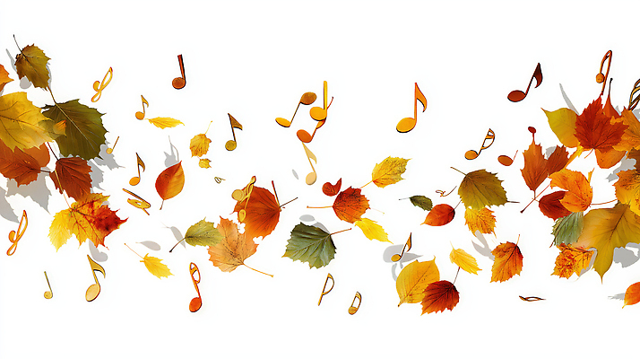 JPG 모양 디자인 계절 예술 음악 단풍 일러스트 자연 추상 풍경 그래픽 장식 공책 가을 표현 조화 뷰티풀 색감 창의성 국내일러스트 AI일러스트 AI콘텐츠 잎 무늬 문화예술 문구용품 생태계 파일형식