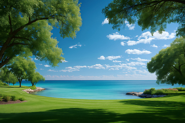 JPG 나무 편집이미지 파도 바다 자연 하늘 풍경 잔디 초원 해변 여름 파란색 평화 조경 흰구름 이미지편집 AI컴퓨터그래픽 AI콘텐츠 식물 계절 컬러 컨셉 생태계 파일형식 구름_자연