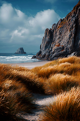 JPG 구름 편집이미지 파도 바다 자연 하늘 갈대 풍경 해변 산책 기암괴석 조용 갈대밭 편집실사 AI포토 AI콘텐츠 자연요소 식물 휴식 바위_돌 CG 생태계 파일형식 갈대_식물