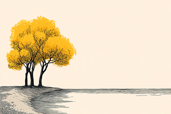 JPG 나무 식물 컬러 일러스트 자연 하늘 생명 풍경 여름 강 평화 환경 고요 일몰 강가 조경 뷰티풀 풍경화 국내일러스트 AI일러스트 AI콘텐츠 계절 컨셉 노을 그림 생태계 파일형식