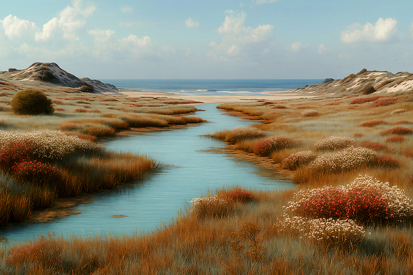 JPG 바다 컬러 일러스트 자연 하늘 풍경 해변 물 환경 맑음 흐름 습지 저녁 숲 생태계 지역 조화 뷰티풀 국내일러스트 AI일러스트 AI콘텐츠 자연요소 컨셉 날씨 야간 파일형식