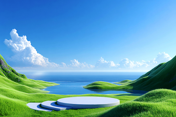 JPG 구름 편집이미지 바다 자연 풍경 야외 여름 평화 언덕 수로 조화 접착풀 차분 이미지편집 AI컴퓨터그래픽 AI콘텐츠 자연요소 계절 컨셉 문구용품 풀_접착제 생태계 파일형식