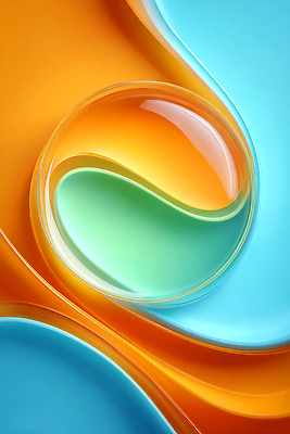 JPG 편집이미지 디자인 예술 백그라운드 패턴 곡선 추상 형상 컴퓨터그래픽 반사 주황색 물방울 모던 질감 청록색 조화 뷰티풀 스타일 이미지편집 AI컴퓨터그래픽 AI콘텐츠 선 컬러 무늬 그래픽 파일형식