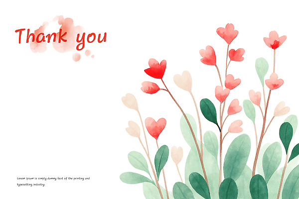 PSD 디자인 꽃 일러스트 자연 수채화 따뜻함 선물 사랑 이벤트 하트 표현 메시지 그림 감사 부드러움 감성 조화 색감 국내일러스트 모양 식물 감정 컨셉 감각 생태계 파일형식