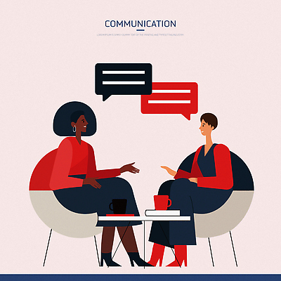여자 감정 일러스트 커뮤니케이션 직장 이야기 대화 친구 만남 상담 소통 관심 의사소통 국내일러스트 AI파일 컨셉 회사 관계 말하기 사람 파일형식 벡터