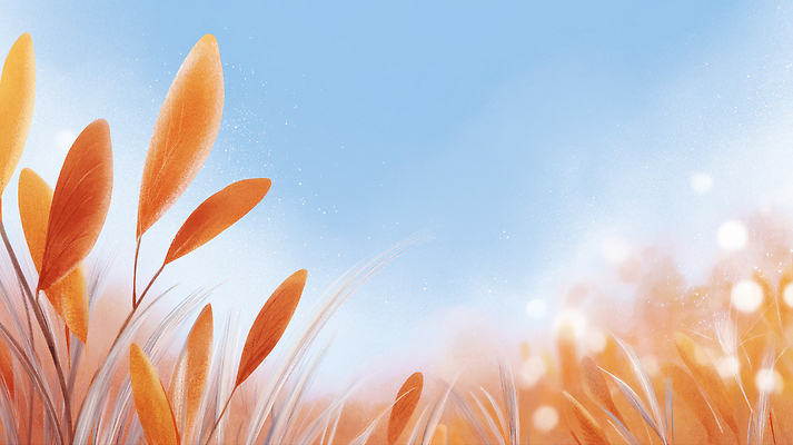 JPG 식물 계절 컬러 잎 일러스트 자연 하늘 생명 바람 날씨 풍경 햇빛 갈색 고요 가을 들풀 조화 뷰티풀 차분 국내일러스트 AI일러스트 AI콘텐츠 자연요소 컨셉 태양 생태계 파일형식