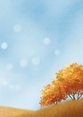 JPG 나무 감정 컬러 일러스트 자연 하늘 바람 날씨 풍경 일상 햇빛 노란색 평화 주황색 가을 숲 부드러움 조용 조화 뷰티풀 국내일러스트 AI일러스트 AI콘텐츠 자연요소 식물 계절 컨셉 라이프 태양 감각 생태계 파일형식